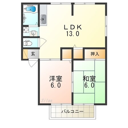 サニークレストの物件間取画像